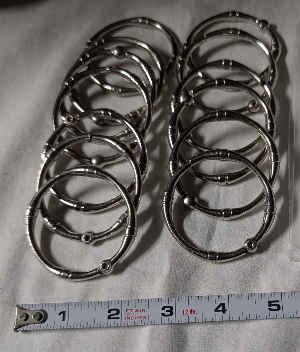 Shower curtain rings - Lot of 13